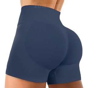 Amplify Womens Seamless Scrunch Shorts Workout Shorts Gym Shorts Contour Shorts 5" High Waisted Running Yoga Shorts