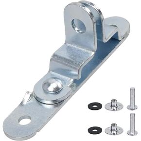Cargo Trailer Door Hasp Latch Keeper for Enclosed Car Hauler (Industrial Grade Steel, Comes with Screws and Waterproof Nuts)