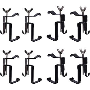8 Pcs Brick Clips, Clip for Hanging Outdoors and Indoors, Adjustable Heavy-Duty Wall Clip, No-Drill Brick Hooks for 1.75 to 2.9 Inches, Perfect for Hanging Home Decor Outdoor Flower Basket Plants
