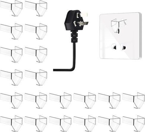 20Pcs Snug Plugs for Loose Outlets, 3 Prong Loose Outlet Plug Fix Transparent Outlet Tightener Insert, Won't Easily Fall Out Or Cut Off Electricity in Saudi Arabia
