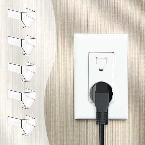 20Pcs Snug Plugs for Loose Outlets, 3 Prong Loose Outlet Plug Fix Transparent Outlet Tightener Insert, Won't Easily Fall Out Or Cut Off Electricity in Saudi Arabia