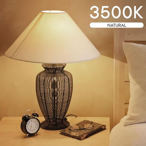 Luxrite A19 مصباح LED LED 60 واط مكافئ ، غير قابلة للوقت ، CRI80 ، 3500K أبيض طبيعي ، 800 لتر ، مصابيح مصباح LED القياسية 8W ، قاعدة E26 ، التثبيت المرفق ، مصنفة رطبة ، ETL مدرجة (8 حزمة) in Kuwait