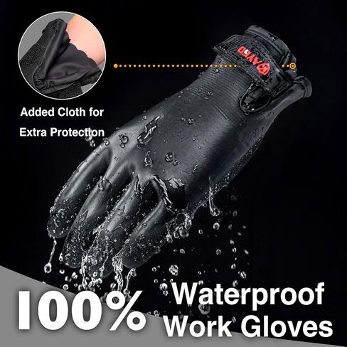 KAYGO Winter Waterproof Thermal Work Gloves, Double Latex Coated, Insulated Warm Liner For Cold Weather, KG145 in Kuwait