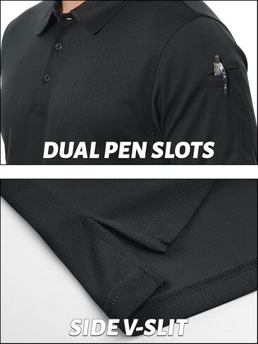 TACVASEN MEN UPF 50+ Polo قمصان تكتيكية سريعة الجافة in Kuwait
