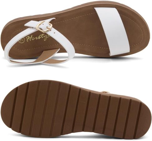Herstyle Women’s Flat Sandals – One Band Ankle Strap Dressy Casual Sandals with Cushioned Footbed | Comfortable Open Toe Walking Shoes for Summer & Daily Wear in Saudi Arabia