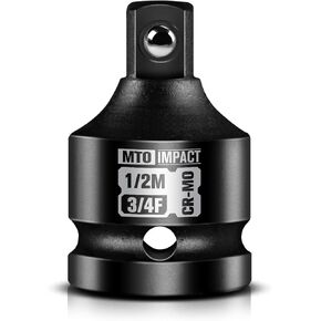 3/4" Female to 1/2" Male Impact Socket Adapter, 3/4-Inch Impact Socket Adapter Reducer, Chrome Molybdenum Alloy Steel