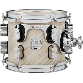 PDP Concept Maple 7x8 Suspended Tom Twisted Ivory Finish Ply with Chrome Hardware