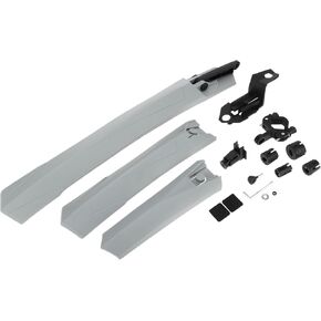 Road Bike MTB Bicycle Mudguard Front 26.77" Rear 21.26" Durable | Fender Mud Guard Gray 1 Set