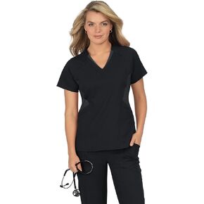 KOI Lite Stretch Women's Transform 1042 Scrub Top-Black-2X-Large
