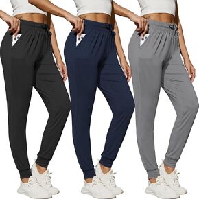 CE' CERDR 3 Pack Sweatpants for Women and 5 Pack Womens Long Sleeve Shirts