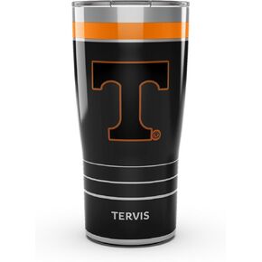 Tervis Traveler Tennessee المتطوعون - لعبة ليلية ثلاثية الكوب سفر معزول للبهلوان المعزول تبقي المشروبات الباردة والساخنة ، 20 أوقية ، الفولاذ المقاوم للصدأ
