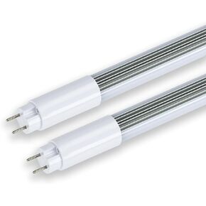 T8 T12 4FT LED Bulbs Light Tube Type A+B 18W 2250LM, F32T8/F40T12 LED Fluorescent Replacement(18W=30W), 5000K Daylight, Plug and Play or Ballast Bypass, Dual-End, UL & DLC Listed(2 pcs)