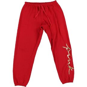 Victoria's Secret Pink Sweatpants Women Classic Fit Lounge Pant (as1, Alpha, x_s, Regular, Regular, Vs Red)
