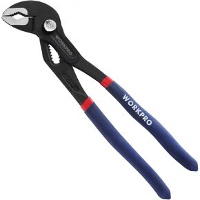 WORKPRO 10-Inch Groove Joint Pliers, Fast Adjust Tongue and Groove Pliers, V-Jaw Water Pump Pliers with Comfort Grips