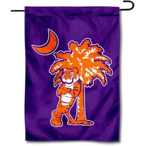 College Flags & Banners Co. Clemson Tigers Mascot and Palmetto Garden Flag