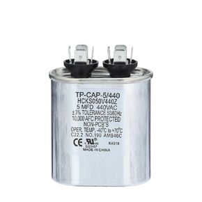 5 MFD Oval Capacitor 370/440 Volt Oval Replacement
