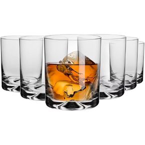 نظارات الويسكي كروسنو | مجموعة من 6 | 11.8 أوقية | مجموعة Mixology | شرب نظارات كوكتيل | المنزل والمطاعم ومجموعة المطبخ | كوب زجاجية آمنة غسالة الصحون