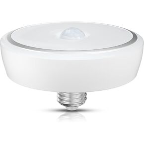 Bonlux PIR Motion Sensor LED Ceiling Light, 15W (150W Equivalent) E26 Medium Base Dusk to Dawn LED Ceiling Light Auto On/Off Night Light for Walkway Porch Garage Basement Patio, Daylight 6000K