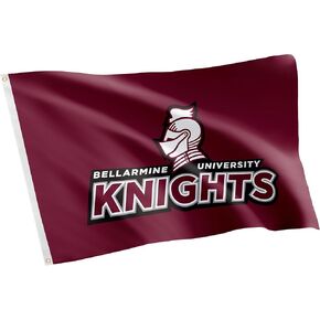 Desert Cactus Bellarmine University BU Flag - 3 x 5 Feet Knights Banner, Indoor/Outdoor Durable Fabric, 100% Polyester Design (Style 1)