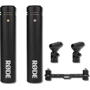 ركب M5 زوج متطابق مع ميكروفونات المكثفات الصغيرة مع Rode SB20 STERTEO ARRAY BAR