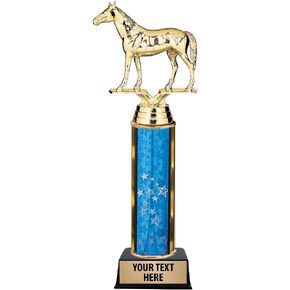 10.25" Thoroughbred Horse Trophy Award - Horse Racing Trophies with Customized Text Prime
