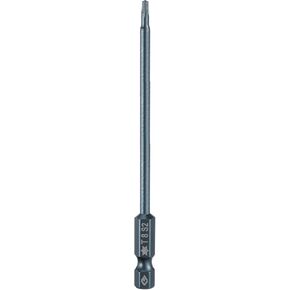 HARFINGTON T15 Torx Screwdriver Bit 1/4" Hex Shank 4" Long S2 Steel Magnetic 6 Point Screw Driver Bits Industrial Grade Tamper Proof Star Drill Bits with Hole Torx Head