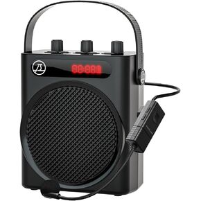 SAINTLARK S4 Voice Amplifier Bluetooth 5.3 Wireless Headset Microphone/Wired Mic-30W, 3500MAH Rechargeable Personal Voice Amplifier for Teachers for Training, Teaching, Yoga, Meeting, Speech