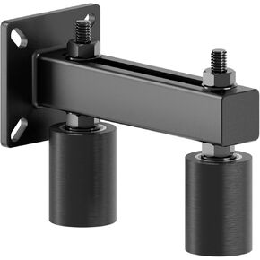 Universal Heavy Duty 3" Slide Gate Guide Roller, Steel Thickening Sliding Gate Kit and Hard Nylon Rollers，Rugged and Resistant to Corrosion and Rust，Tipping for Sliding Rolling Gates Up to 4"