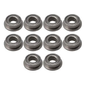 CNBTR 10PCS Mini Silent Sliding Bearing Flange Ball Bearings Replacement for MF63ZZ for Household Appliances, Industrial Production (3x6x2.5mm)