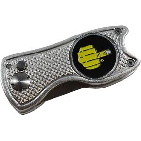 Golf Divot Repair Tool with Funny Ball Markers - Great Golf Gifts - Middle Finger