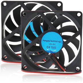SING F LTD 2X Standard Computer Fans PC Case Cooling Cooler Fans Brushless Silent 80x80x10mm DC 12V 2Pin