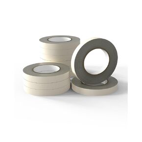 SWRT Masking Tape 0.75 inch x 55 Yards x 10 Rolls (550 Total Yards), Adhesive Painting Tape Bulk for General Purpose Beige White Color for Painting, Crafting, School Stationery, Arts, Home Use etc