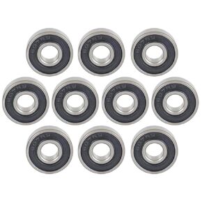 10 Pcs 607-2RS Double Rubber Seal Bearings 7x19x6mm,ABEC-5 Z3V3 High Speed Sealed Miniature Bearings