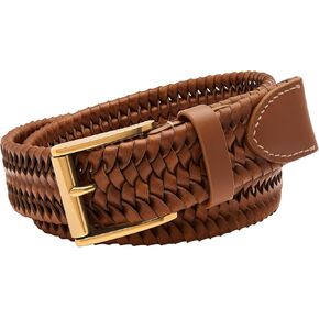 Fossil Men's Griffin Leather Casual Jean Every Day Belt, Size 32, Cognac