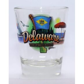 Delaware First State Elements Shot Glass