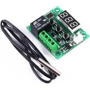Digital Temperature Controller Board DC 12V MH1210F LED Temp Controller, Alarm Digital Intelligent Thermostat with Sensor Module