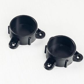 2PCS 3/4 Inch Black SCH40 PVC Pipe Screw Table Tab End Cap Plug PVC Pipe Fitting Coupling White Socket for Furniture DIY