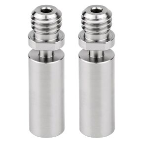 2pcs Upgraded Titanium TC4 CR-10 Heat Break Throat Supper Smooth Heatbreak for Creality 3D Printer CR10,S4 S5, CR10S, Ender 3 V2, Ender-3 pro, CS3 Hotend (Upgrade TC4 PTFE Version)