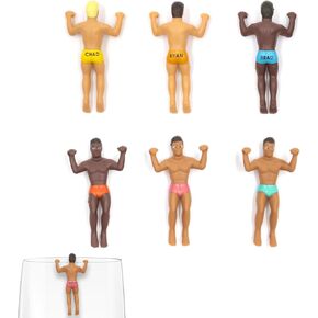 NPW Drinking Buddies Drink Markers, Wine Glass Charms for Parties - Bachelorette, Girls' Nights, Family Get Together & More, Novelty Gifts (6 Count)