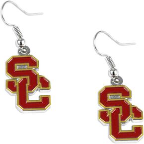 aminco USC Trojans Southern California Dangle Logo Earring Set Charm Gift