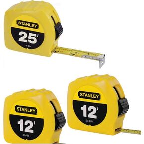 Stanley Hand Tools 2-12Ft Tape and 1-25Ft Tape Rule Package