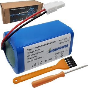 A4s pro Battery Compatible with ILIFE A4s, A4s pro, A6, A7, A8, A9 Robotic Vacuum Cleaners 14.4V 40WH