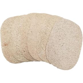 WOCATS 6pcs Natural Loofah Dish Sponges Scrubber for Kitchen-Based Dishwashing Scrubber Greener Clean Stand Wear and Tear Non-Scratch, Biodegradable