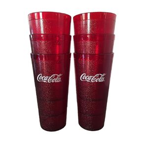 Supply Depot Coca Cola Restaurant Red Plastic Tumblers 16oz Carlisle, pack of 6