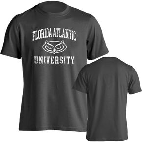 Florida Atlantic Owls Distressed Retro Logo Short Sleeve T-Shirt