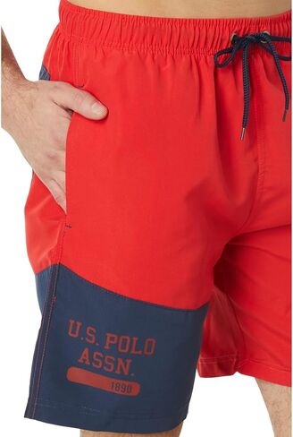 U.S. Polo Assn. USPA Color-Block Swim Shorts in Saudi Arabia