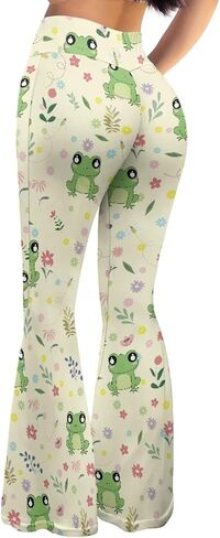 Amzbeauty Flare Pants for Girls Teens Womens Casual Bootleg Yoga Pants in Kuwait