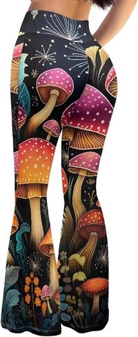 Amzbeauty Flare Pants for Girls Teens Womens Casual Bootleg Yoga Pants in Kuwait