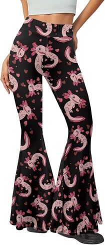 Amzbeauty Flare Pants for Girls Teens Womens Casual Bootleg Yoga Pants in Kuwait