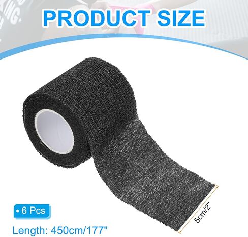 Patikil 2 "X 177" Wrap Lafficive Lundage ، 12 PCS ، شريط ملتصق ذاتيًا مرنًا ذاتيًا للرسوم الرياضية الرياضية ، الشريط في الهواء الطلق ، الأزرق الداكن in Saudi Arabia